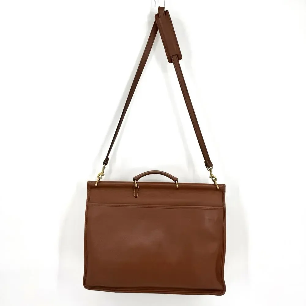 Jack Georges VTG UNIVERSITY PROFESSIONAL LEATHER DOWEL BRIEFCASE Shoulder Bag